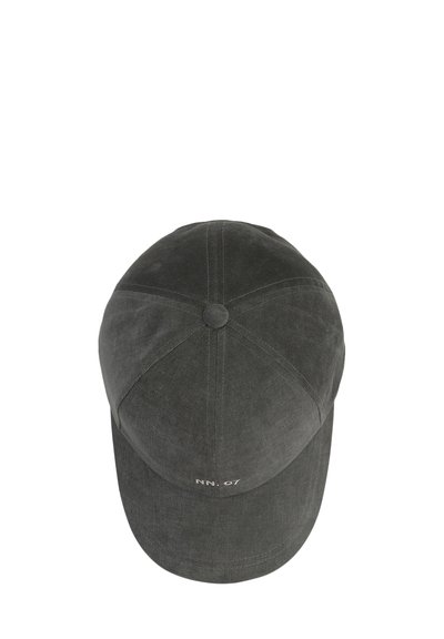 Dark gray six-panel baseball cap with small white "NN.07" text on the front center of the brim.
