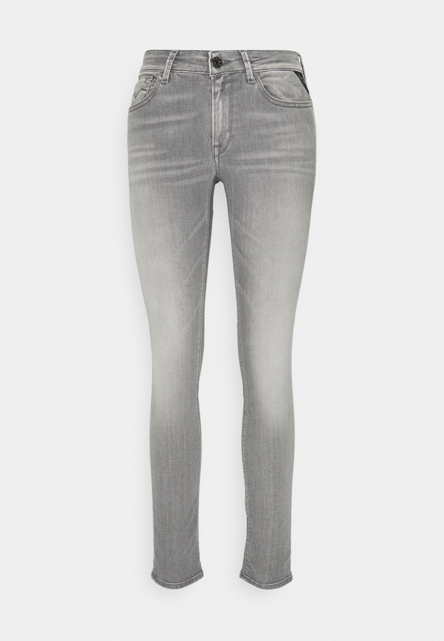 Replay NEW LUZ PANTS - Jeans Skinny Fit - medium grey/Grijs denim/greydenim  - Zalando.nl