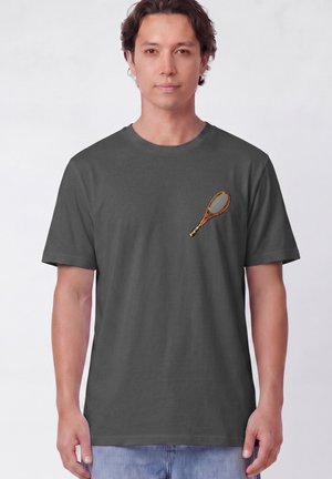 watapparel, TENNISSCHLÄGER UNISEX - T-shirt imprimé - anthracite