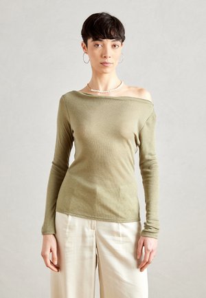 Top s dlouhým rukávem - khaki