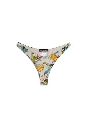 A FANTASIA FOLIAGE TROPICALE ALL OVER - Bikini bottoms - sabbia
