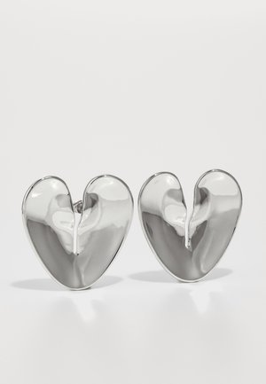 LIQUID HEART EARRINGS - Earrings - silver-coloured
