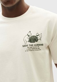 Thinking Mu ZACH - T-Shirt print - off white