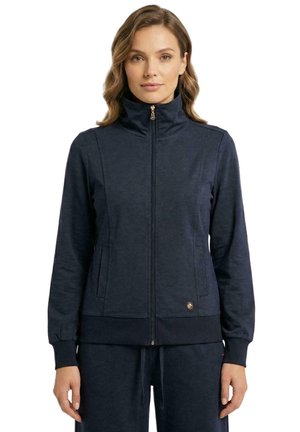 LEONE 1947, SWEATSHIRT - Sweat zippé - blue-light blue solid