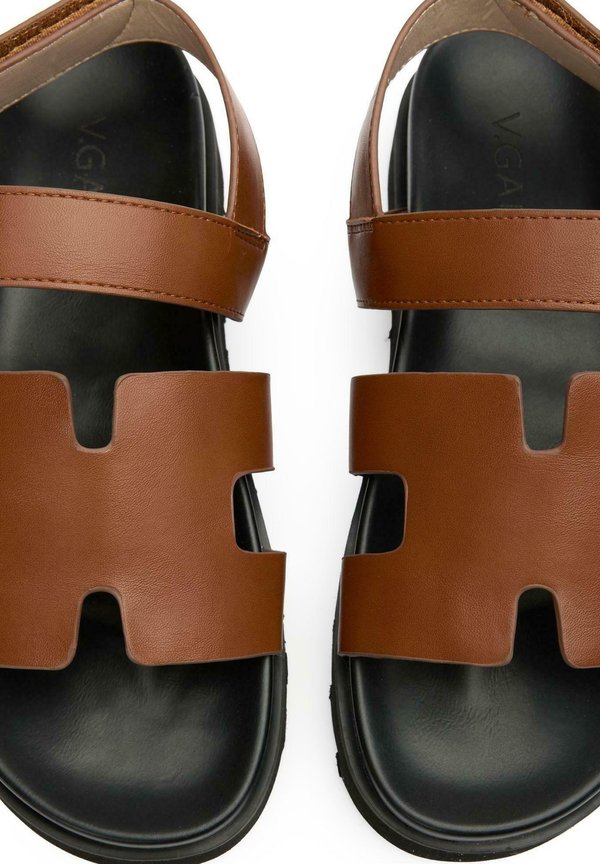 BRAZIL ANKLE STRAP - Platform sandals - tan4