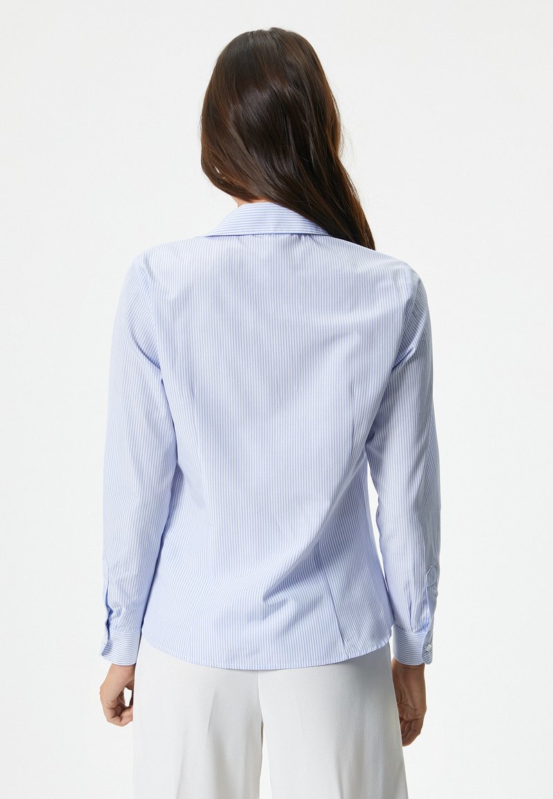 Koton Buttoned Draped Long Sleeve Camicia Donna