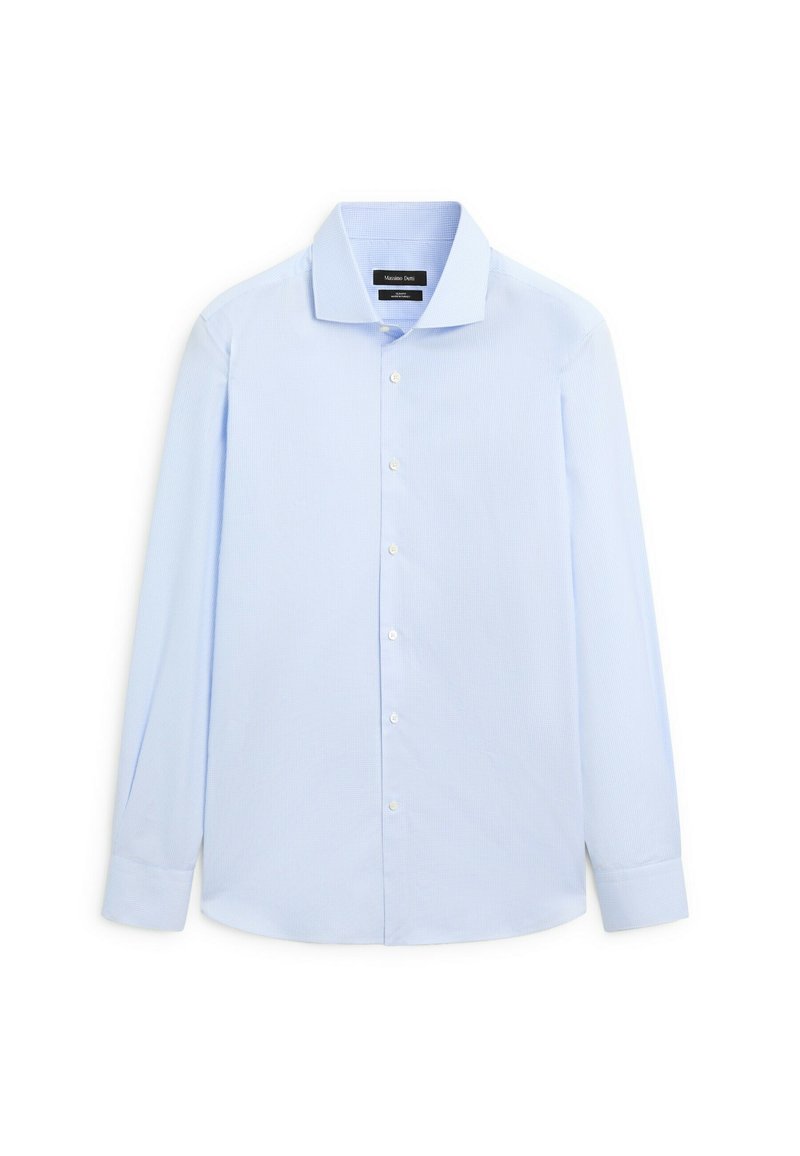 Massimo Dutti SLIM FIT MICRO-CHECKED GARMENT - Zakelijk overhemd - blue