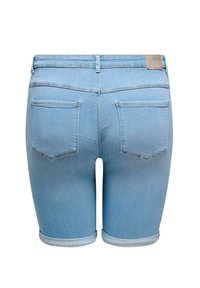 ONLY Carmakoma CARTHUNDER LIFE - Džinsa auduma šorti - light blue denim