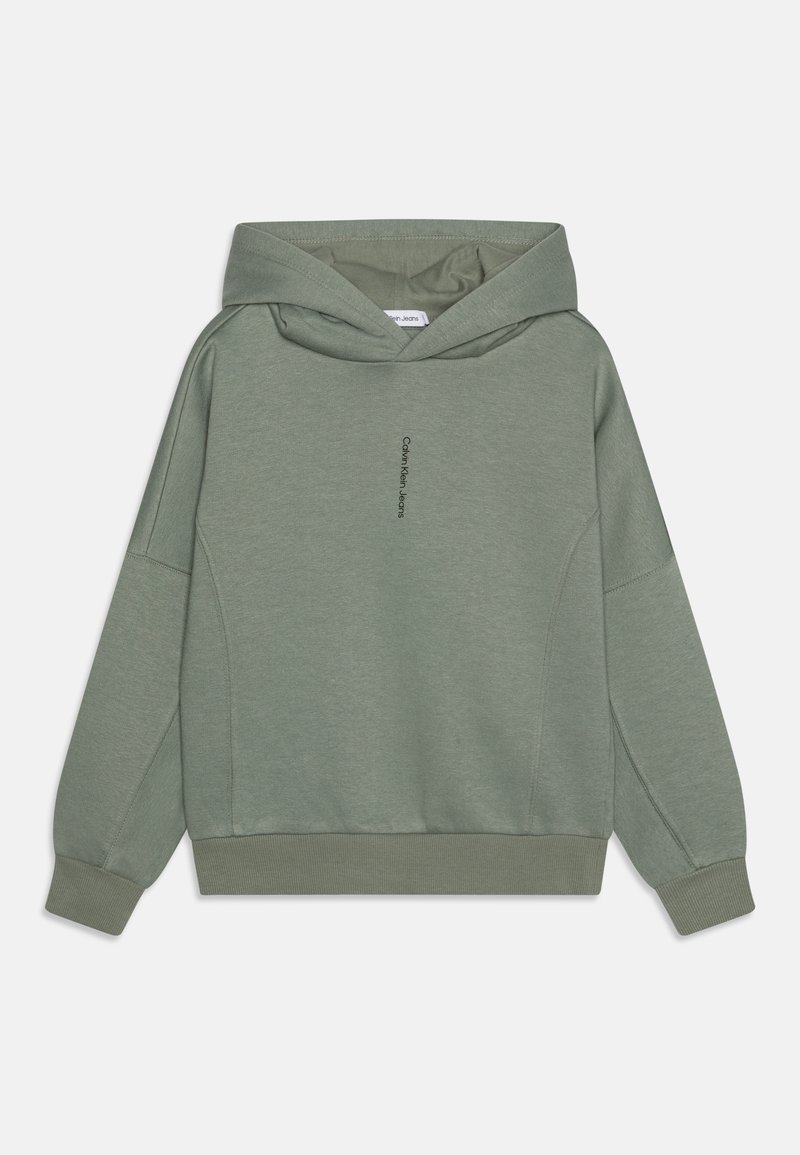 Calvin Klein Jeans MINIMALISTIC LOGO - Felpa con cappuccio - meteor green