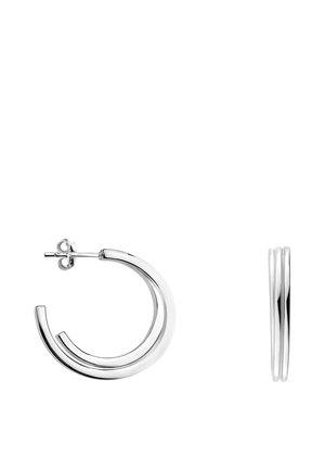 CURVED - Örhänge - silver coloured