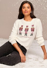Lipsy CHRITMAS SLOGAN CREW NECK- REGULAR FIT - Džemper - nutcracker