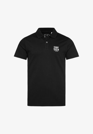 Camp David, BASIC PIKEE-MIT LOGO-STICKEREI - Poloshirt - black