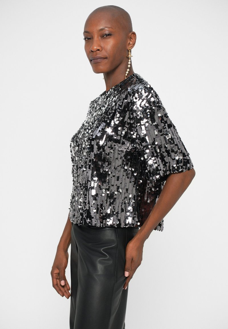 Haut Noir Marine à Paillettes Old Navy - Taille XL, Occasion En Très Bon état