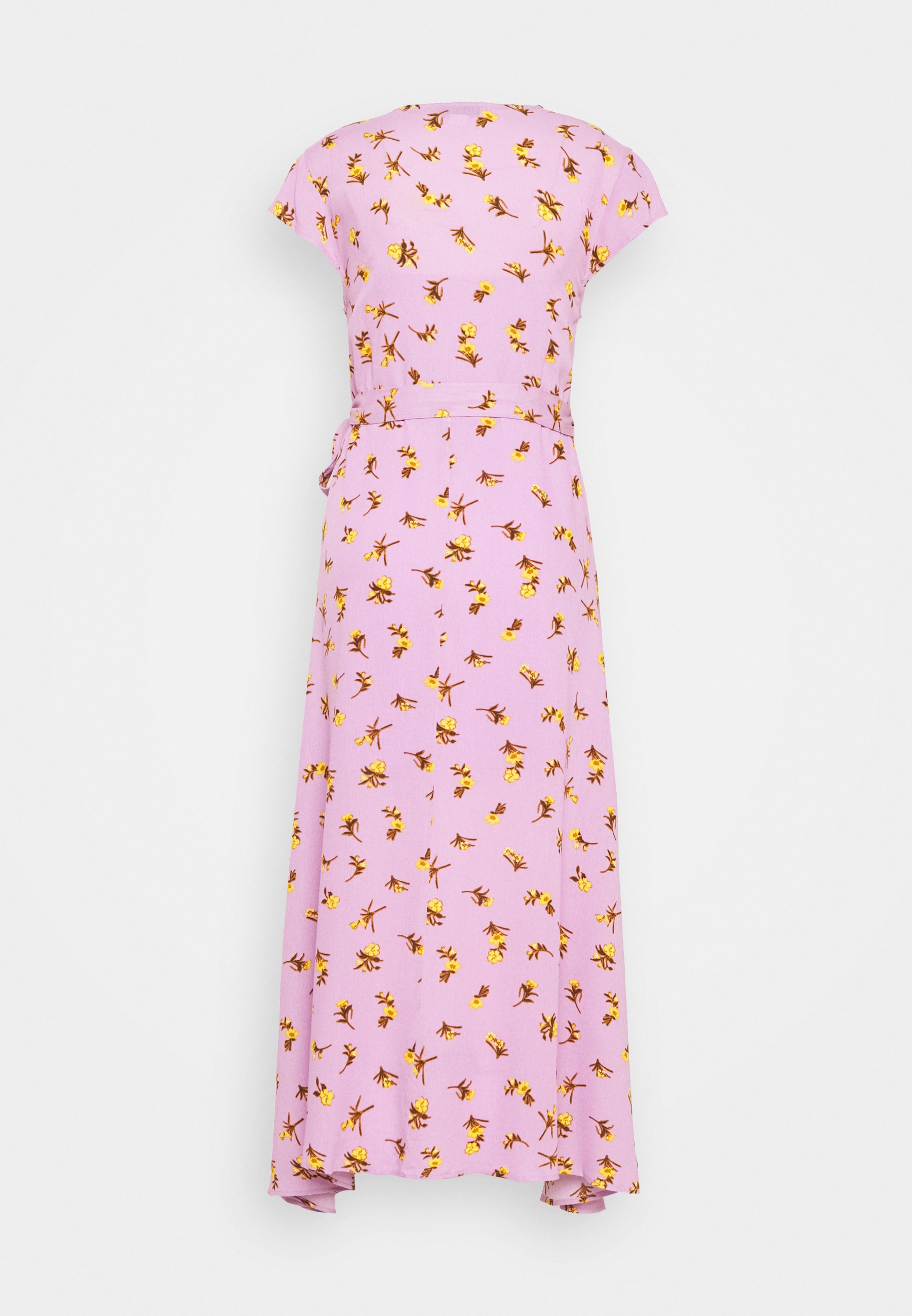 petite floral wrap dress