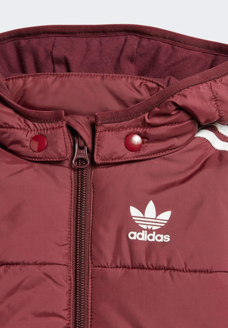 adidas sst quilted jacket red