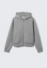 SIMON SCUBA ZIP - Lukuga pusa - grey melange dusty