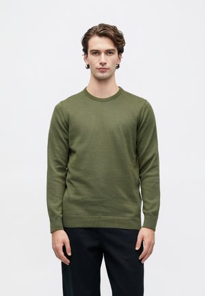 CREW NECK - Strickpullover - winter moss