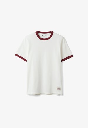 B.ANGEL, CREW-NECK FITTED T-SHIRT - T-Shirt basic - white red