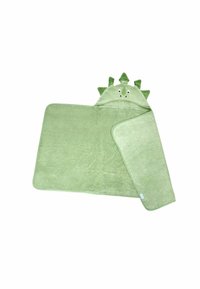 JoJo Maman Bébé LARGE HOODED REGULAR FIT - Badetuch - green dino