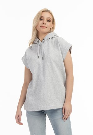 DreiMaster OVERSIZE   - Kapuzenpullover - hellgrau melange