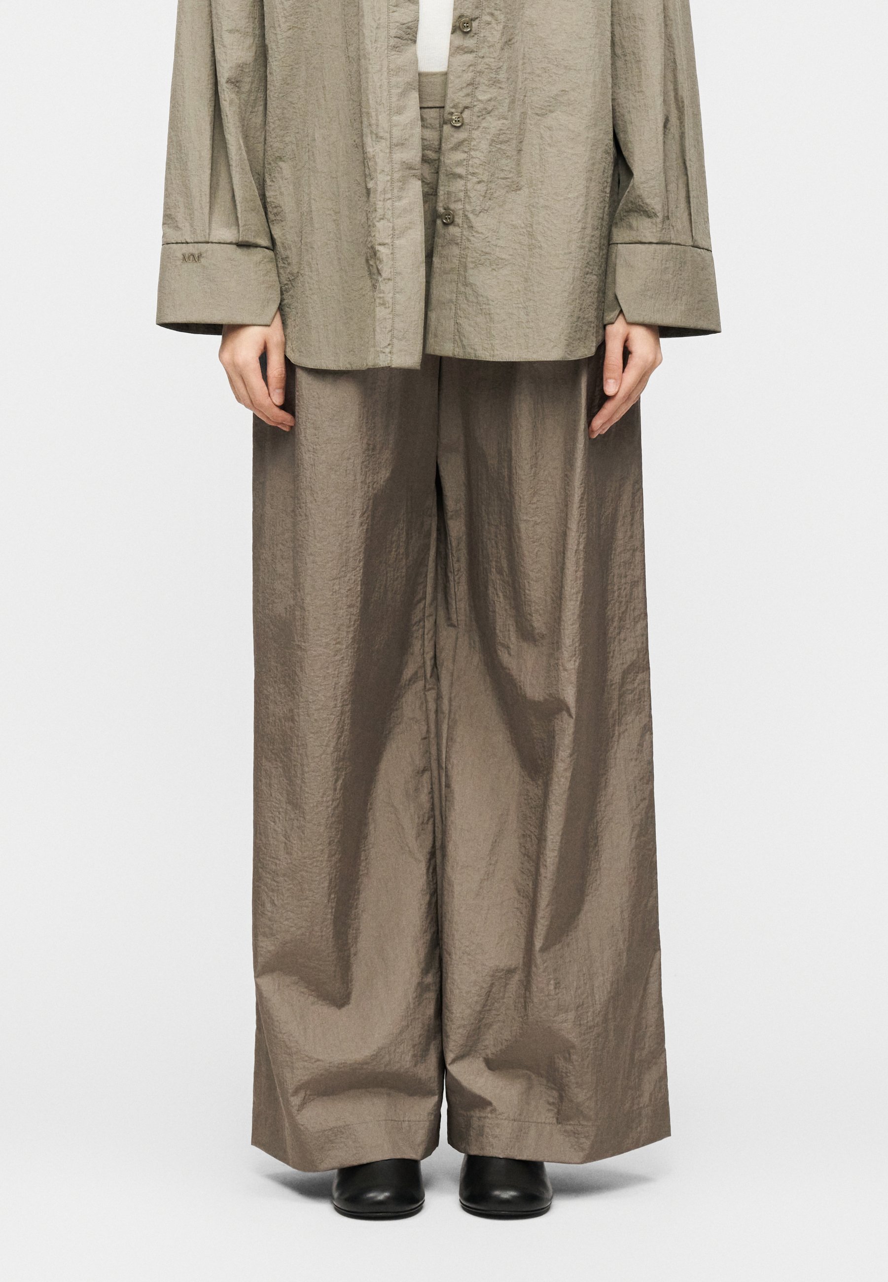 MM by MaxMara OZIO - Trousers - corno grigio verde/khaki - Zalando