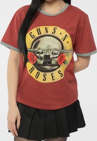 Paradiso Clothing GUNS N' ROSES CLASSIC LOGO RINGER - Print T-shirt - red