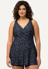 Ulla Popken ONE PIECE SWIMSUIT WITH SHORTS - Accessorio da spiaggia - black