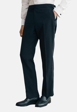 REGULAR FIT ADJUSTABLE SIGNATURE  - Pantalon classique - black