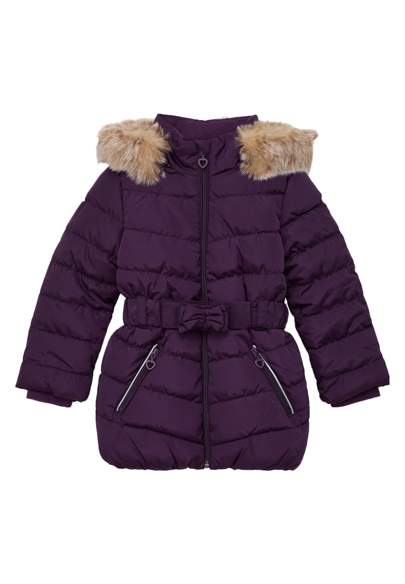 s.Oliver MIT ABNEHMBAREM KUNSTFELL - Wintermantel - lila