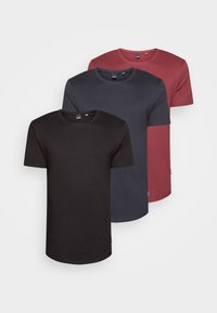 ONSMATT LONGY TEE 3 PACK - T-paita - burgundy