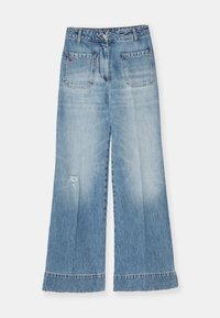 ALINA  - Wide Leg - worn blue wash