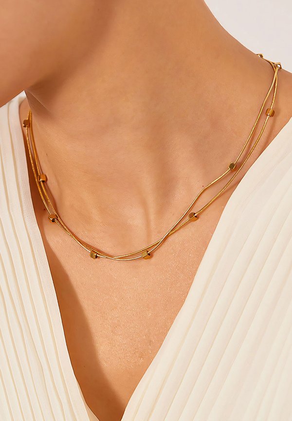 DOUBLE-LAYER VERFÜHRERISCHE WILDREBEN-CHIC - Halskette