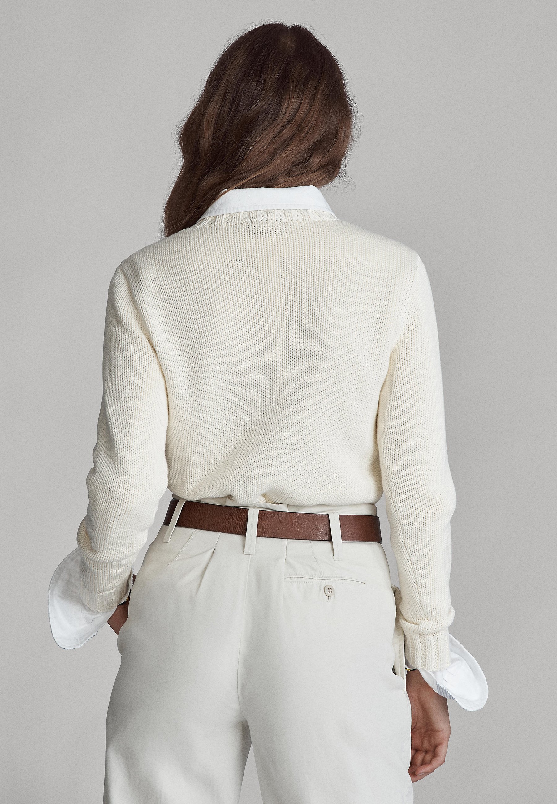 Polo Ralph Lauren FLAG - Trui - cream/multi/crème - Zalando.nl