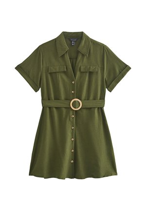 New Look, BELTED MINI - Shirt dress - khaki