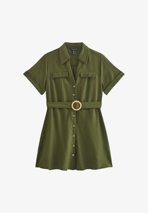 New Look, BELTED MINI - Shirt dress - khaki