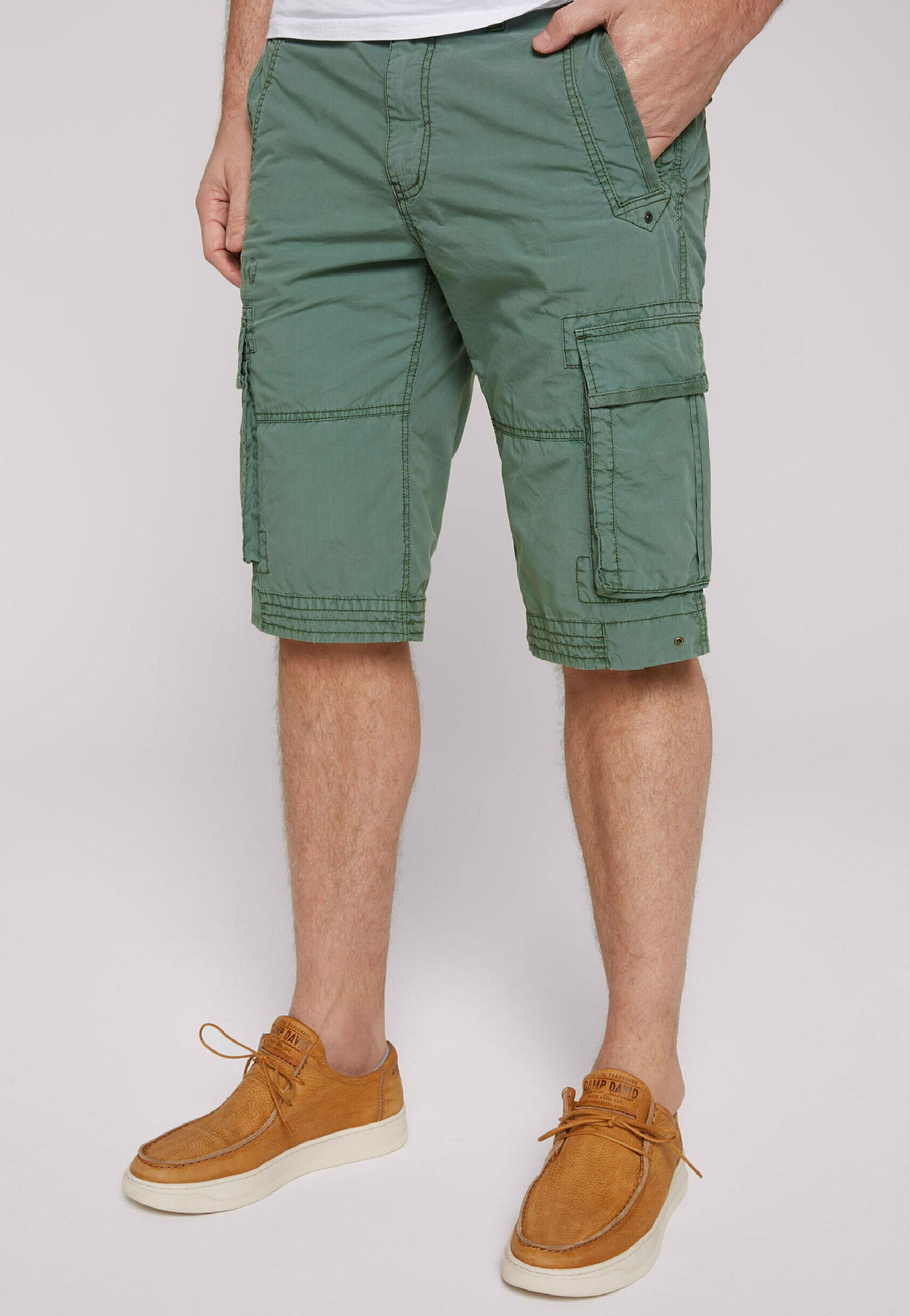 Camp David Shorts - deep green/grn - Zalando