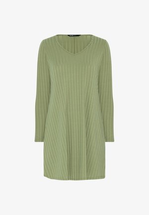 Yours Clothing, PLUS SIZE CASUAL TOPS - T-shirt à manches longues - light green