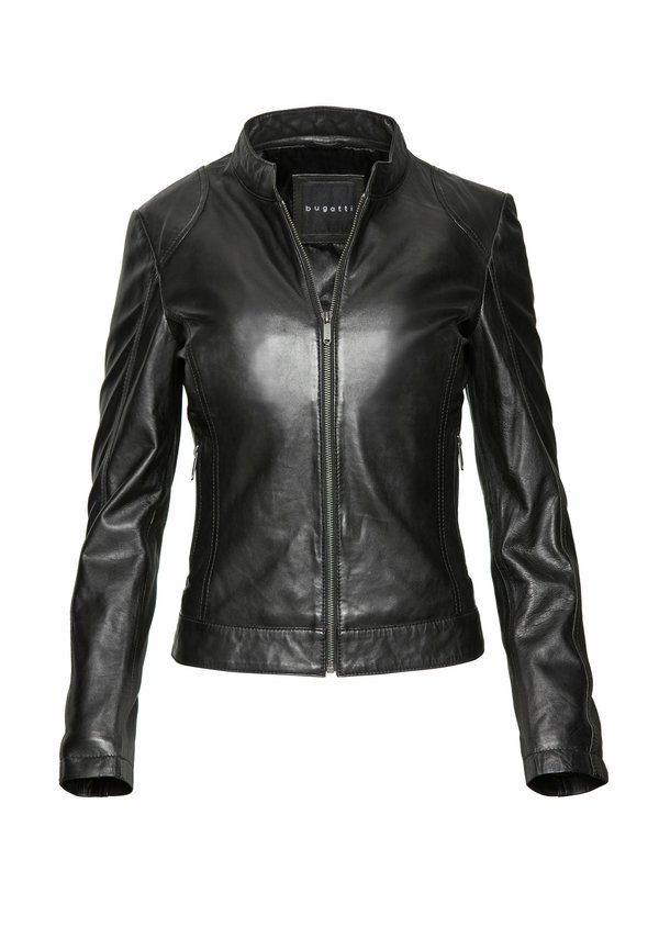 Lederjacke - schwarz