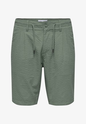 ONSLEO LIFE SEERSUCKER NOOS - Šortai - dunkelgrau