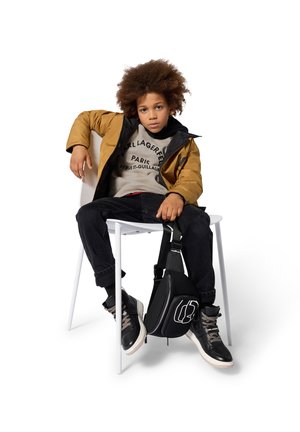 KARL LAGERFELD KIDS, HOODED SWEATSHIRT UNISEX - Sweat à capuche - cream