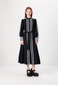 YAS YASYAMINA LONG SHIRT DRESS  - Marškininė suknelė - black