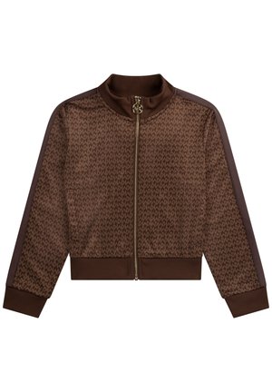 Sweater met rits - brown