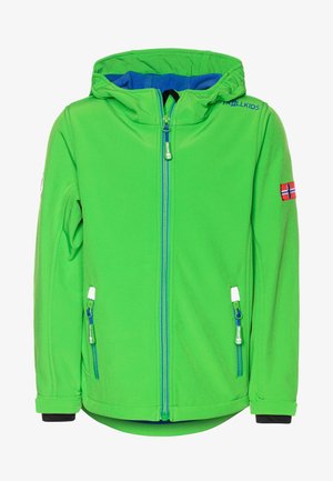TROLLFJORD UNISEX - Soft shell jacket - bright green/med blue