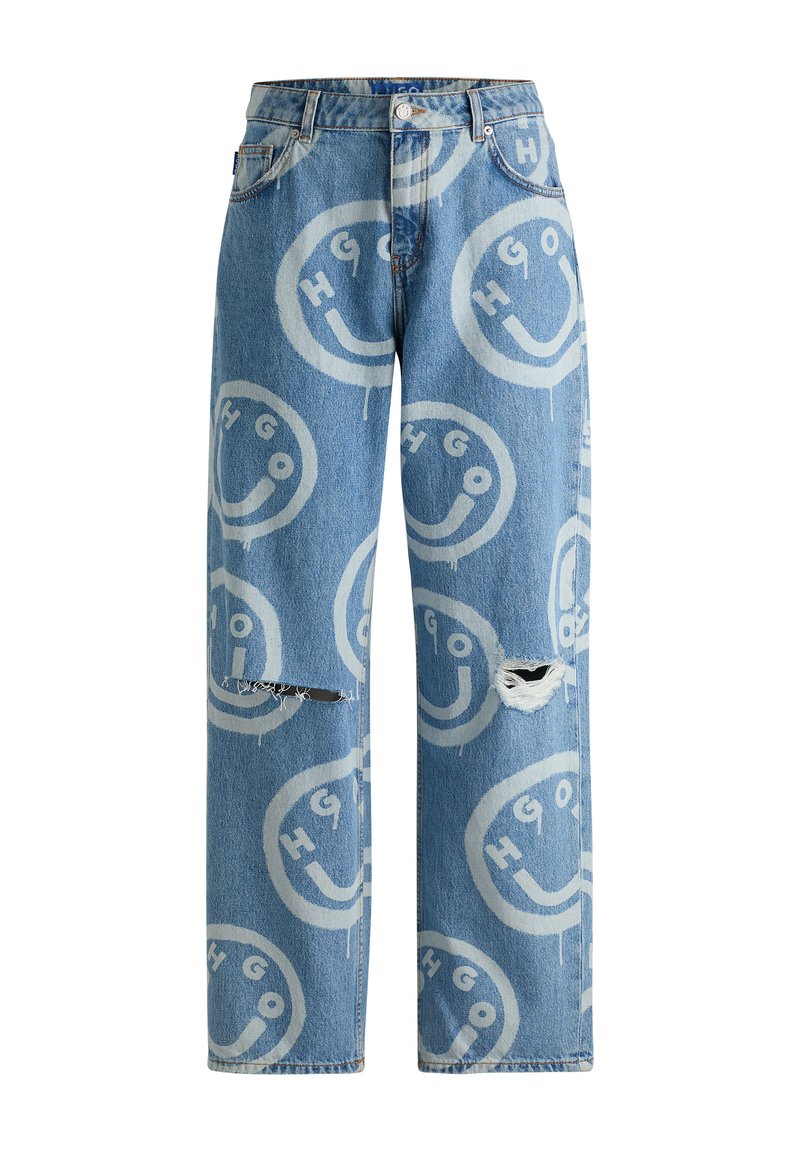 HUGO Relaxed fit jeans meerkleurig