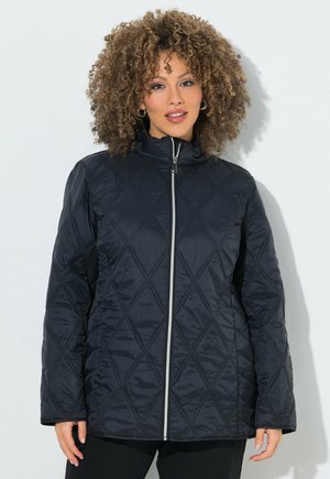 Ulla Popken HYPRAR MIXED QUILTED WATER-REPELLENT JACKET - Winter jacket - black