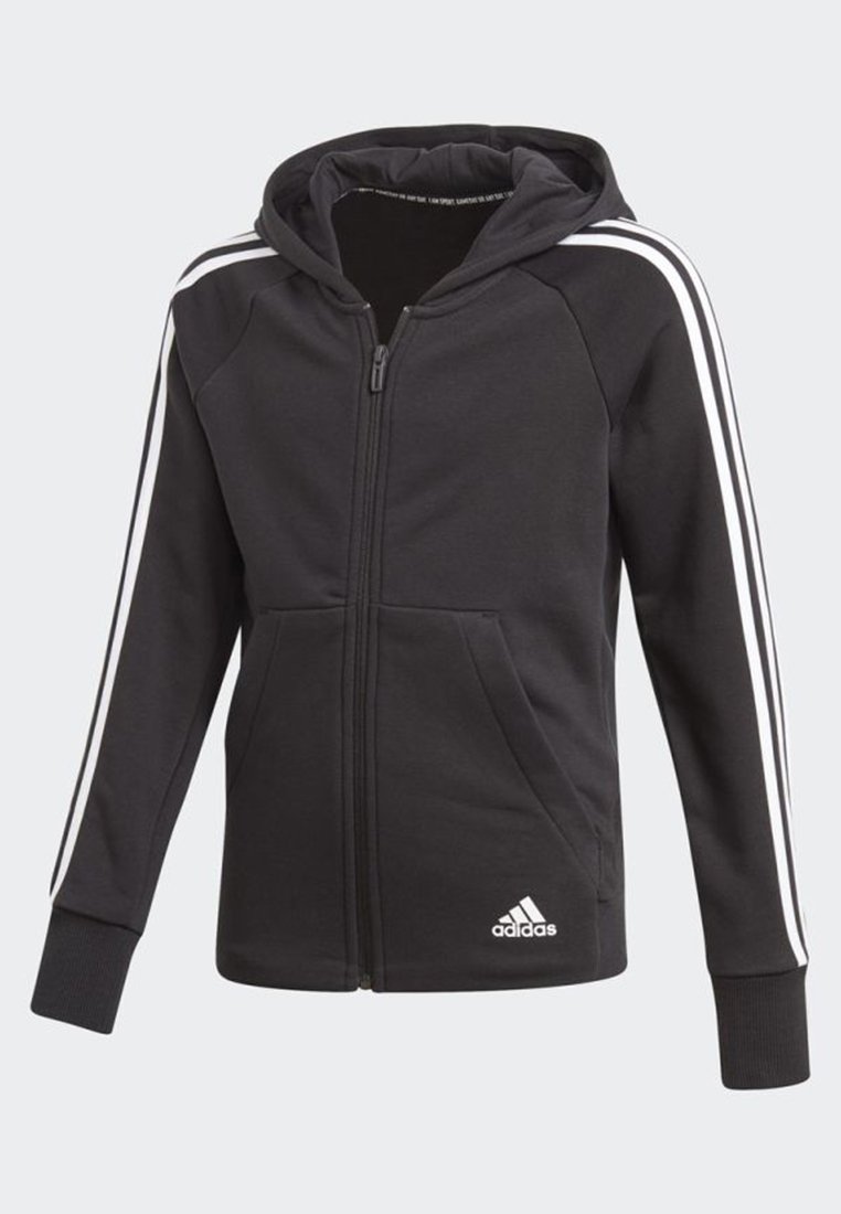adidas Performance MUST HAVES 3 STRIPES HOODIE Sweatjacke adidas Performance MUST HAVES 3 STRIPES JACKET