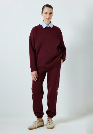 JOGGER SET - Träningsset - burgundy