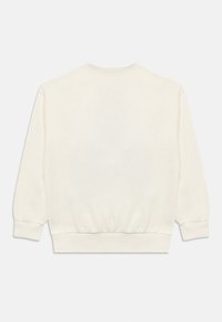 Φούτερ σε εκρού χρώμα με στρογγυλή λαιμόκοψη, ριμπ μανσέτες και μέση. Απλός σχεδιασμός, μαλακή υφή και χωρίς εμφανή λογότυπα ή σχέδια.