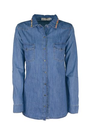 CAFèNOIR Camicia - blue denim