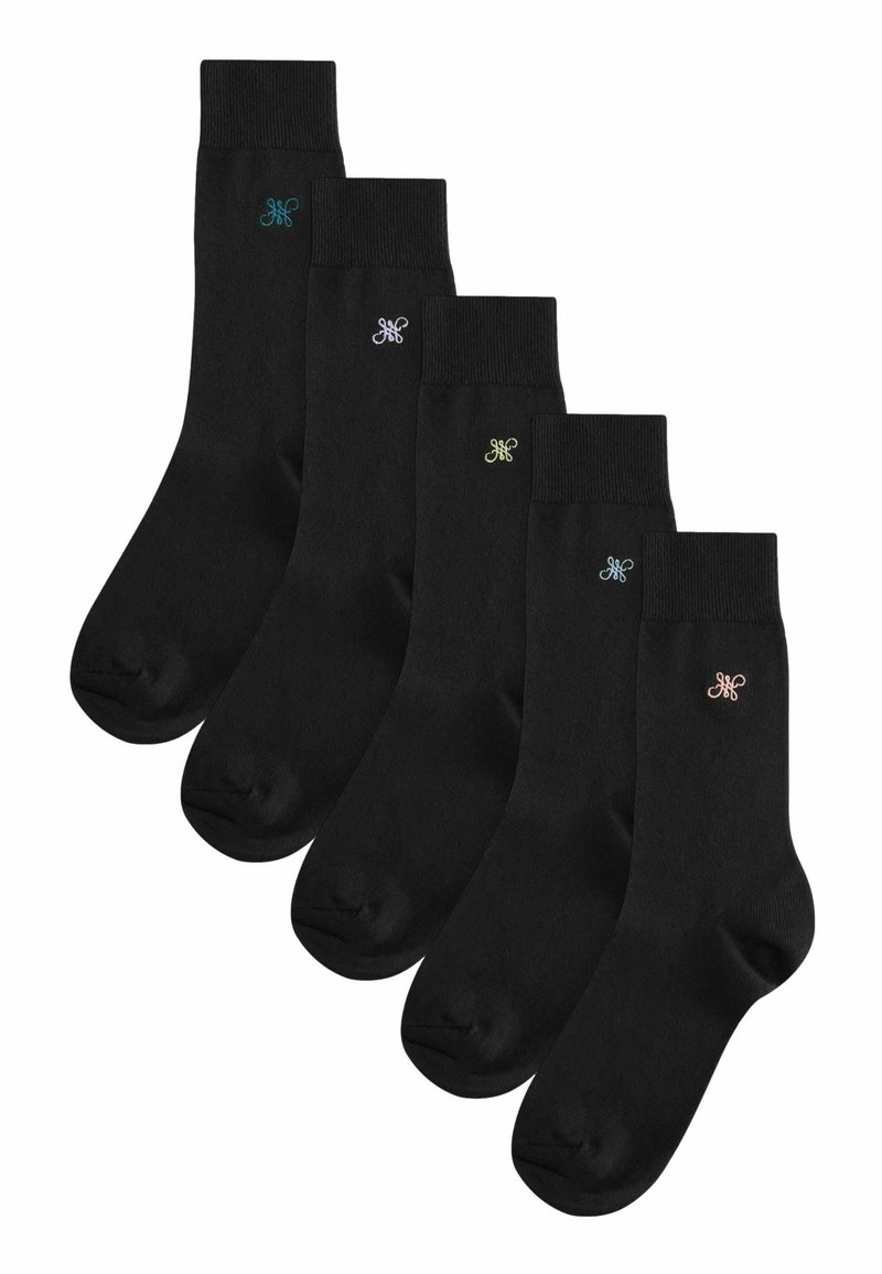 Next EMBROIDERED  5 PACK - REGULAR FIT - Calze - pink blue